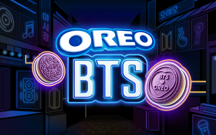 오레오 & BTS 프로젝트 화면